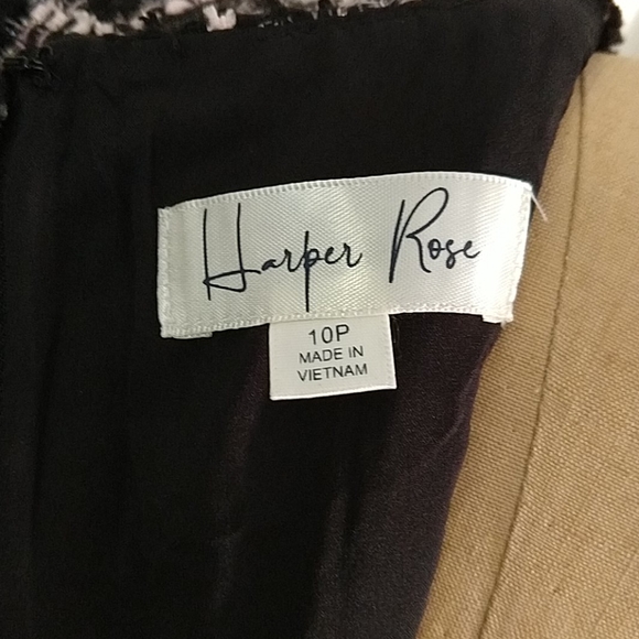 Harper Rose Tweed Shift Dress NWT Sz.10P - Picture 6 of 7